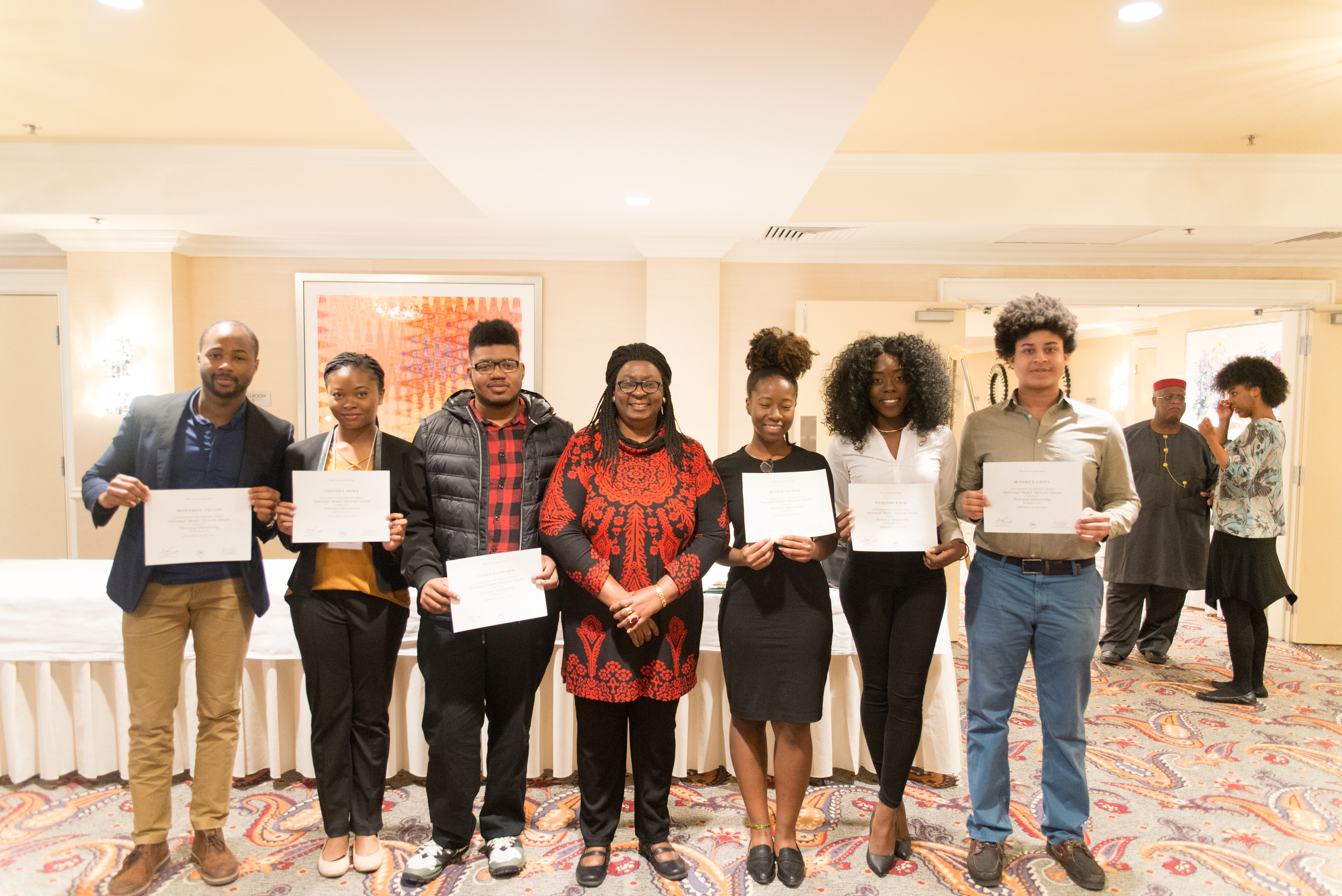 2017 UMBC MAU Delegates with their Certificates 1